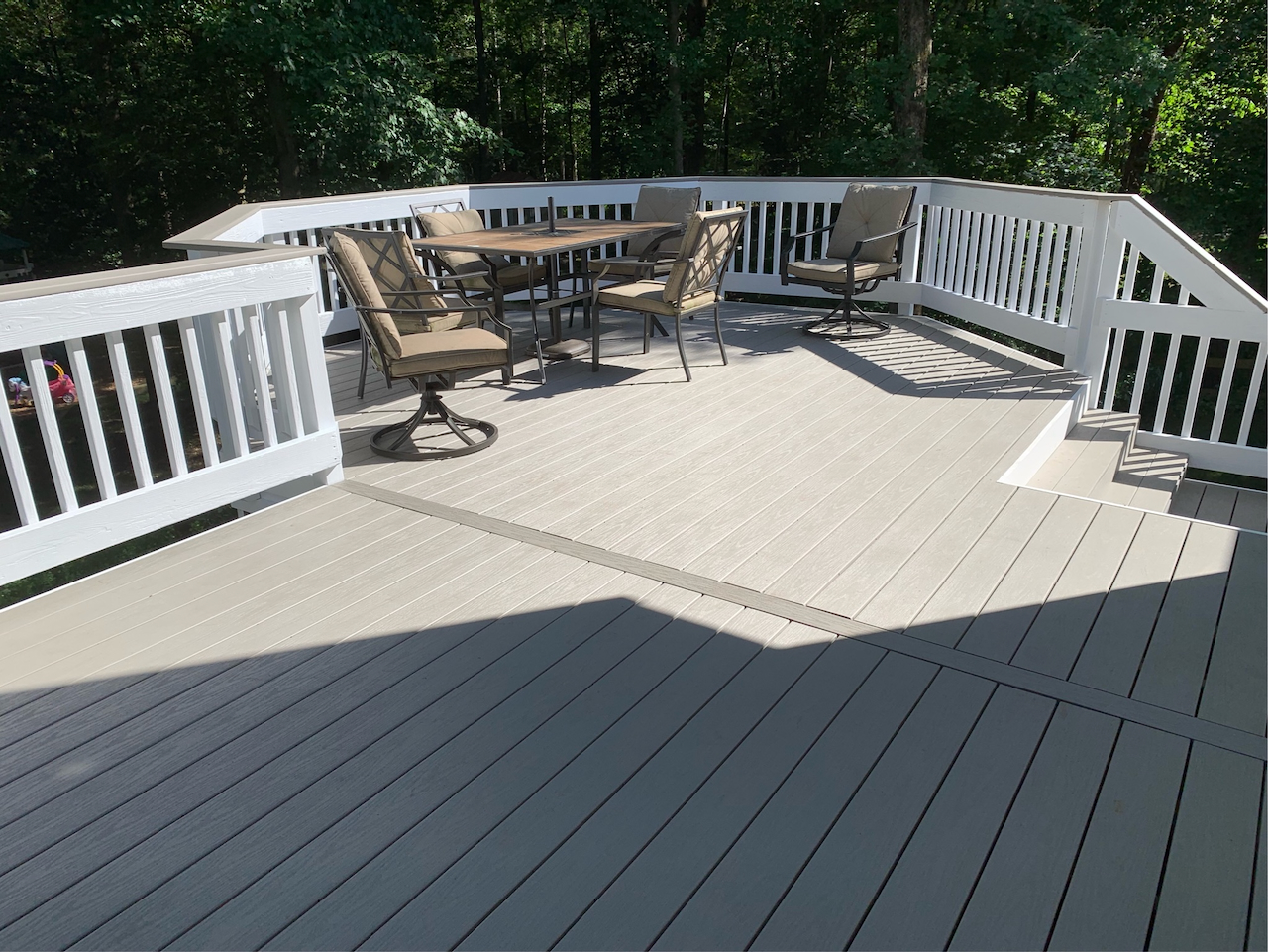 After deck remodel