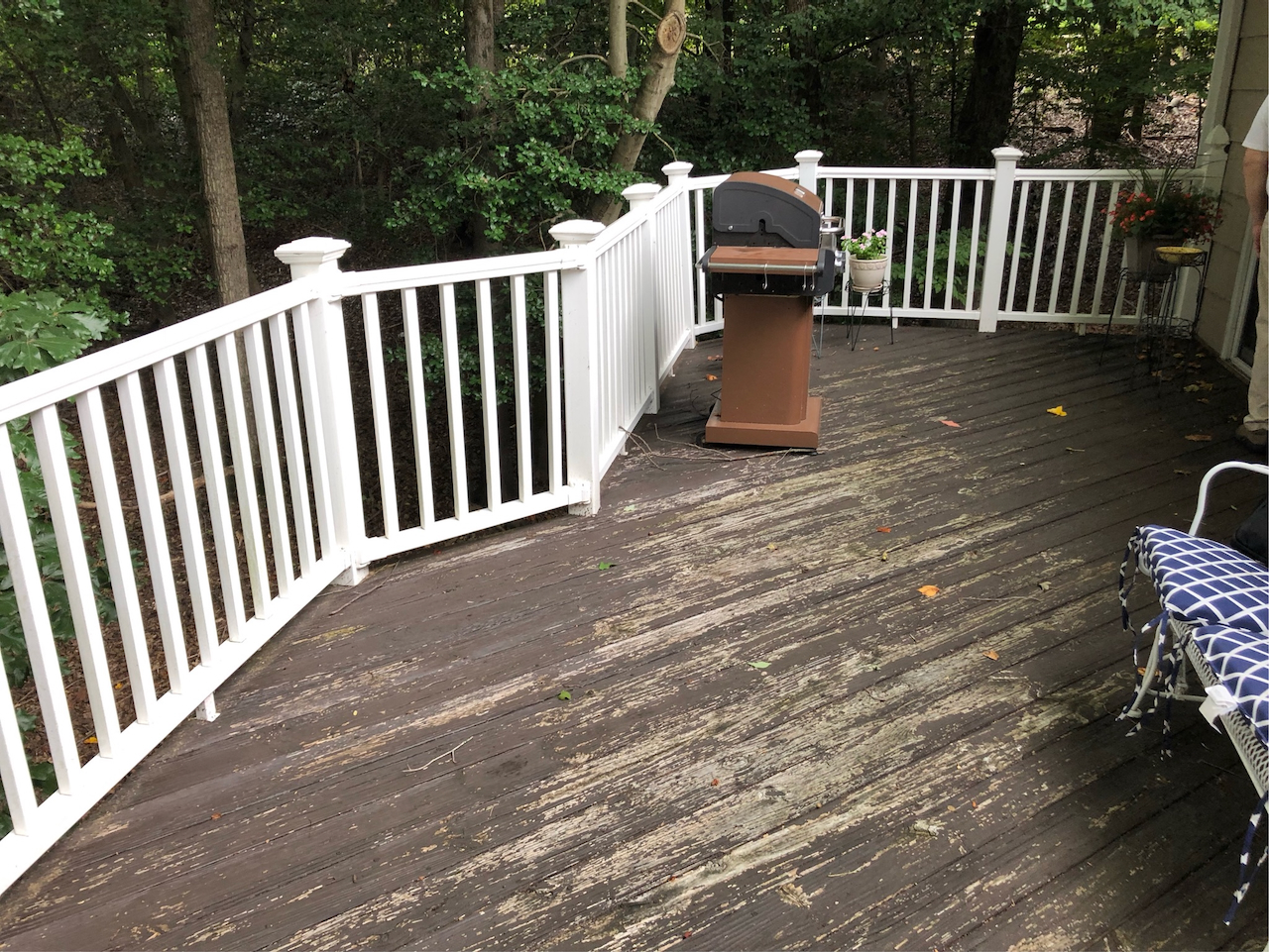 Before deck remodel