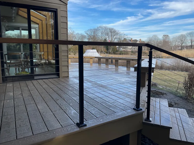 Water resistant deck stain