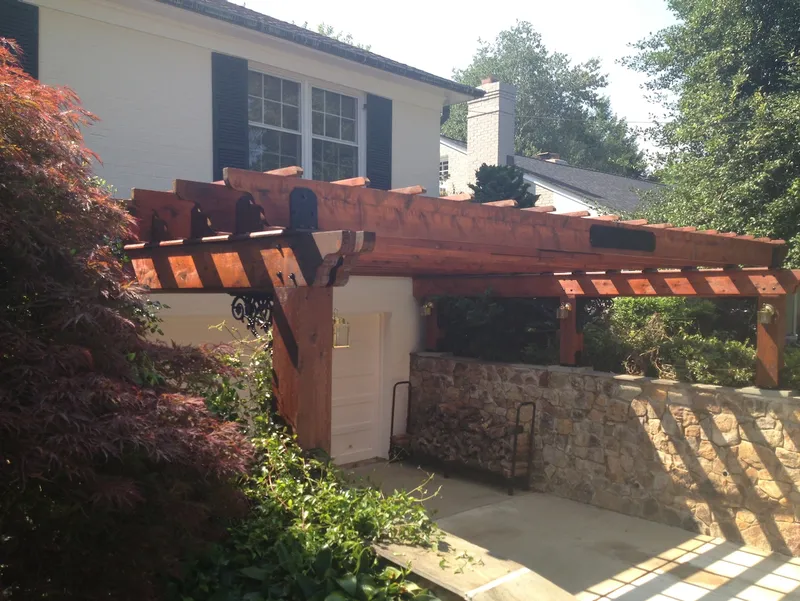 Custom pergola in an Annapolis backyard