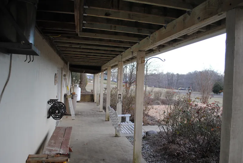 Deck post replacement